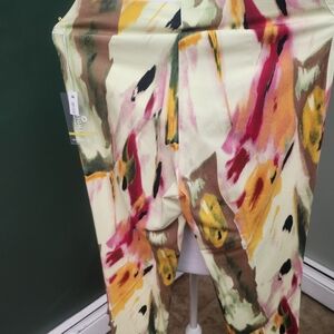 Insight Multicolor Abstract Pencil Pants